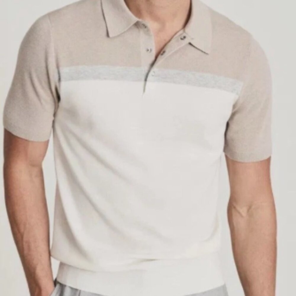 Reiss Cairns Polo Men's Wool Blend Casual Shirt | Size M